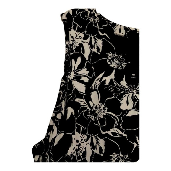Lands’ End black & white floral shift dress. Size XL. - Picture 3 of 4